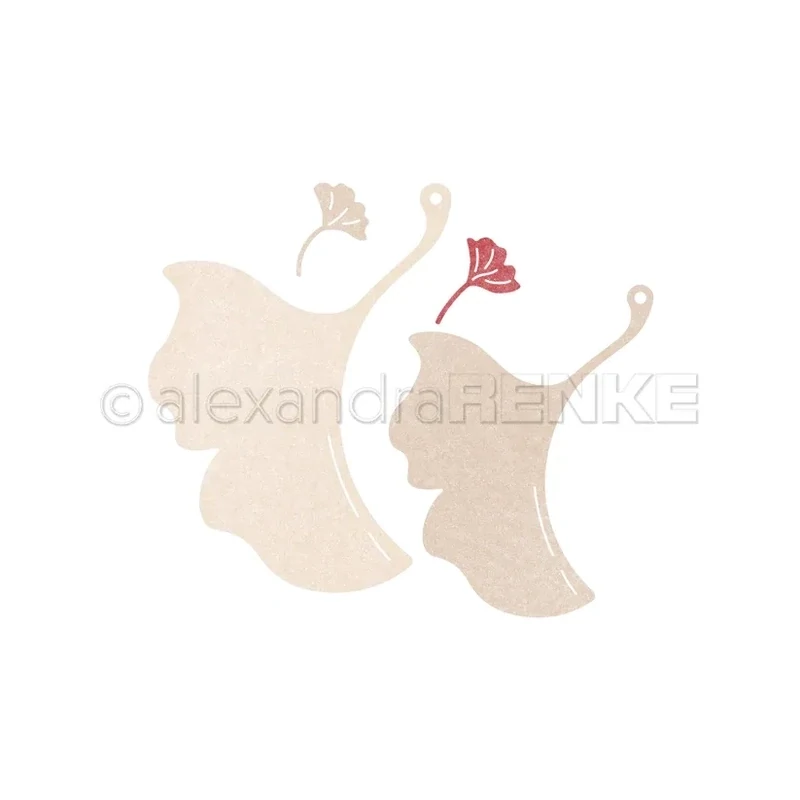 Alexandra Renke - Troquel Ginkgo leaves with eyelet