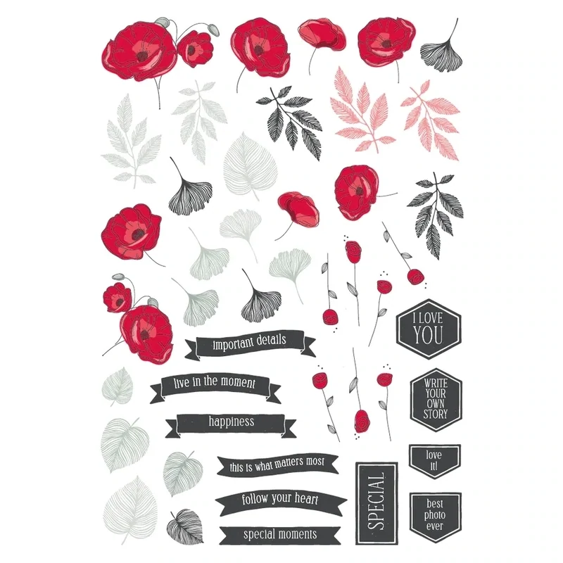 Spring Poppies - Diecuts