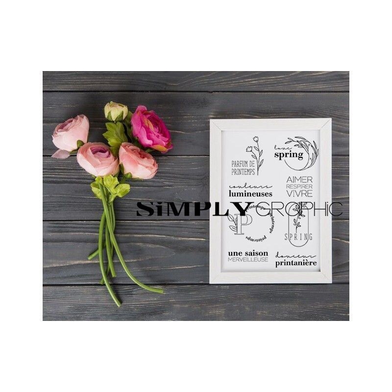 Simply Graphic - Sellos Acrílicos Parfum de printemps