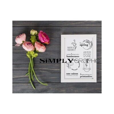 Simply Graphic - Sellos Acrílicos Parfum de printemps