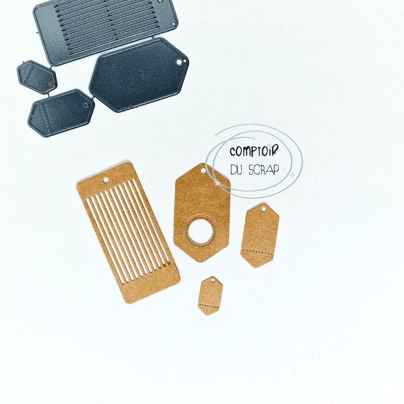Cozy Christmas - Troquel Etiquettes cadeaux