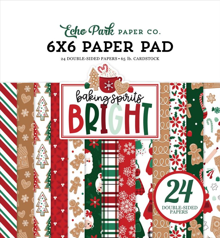 Baking Spirits Bright - Paper Pad 6x6 Baking Spirits Bright - Paper Pad 6x6"