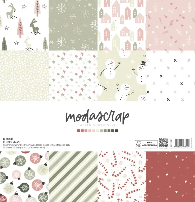 Fluffy Xmas - Colección 12x12"