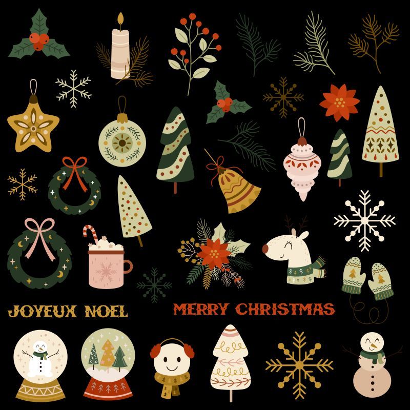 Die cuts Noël