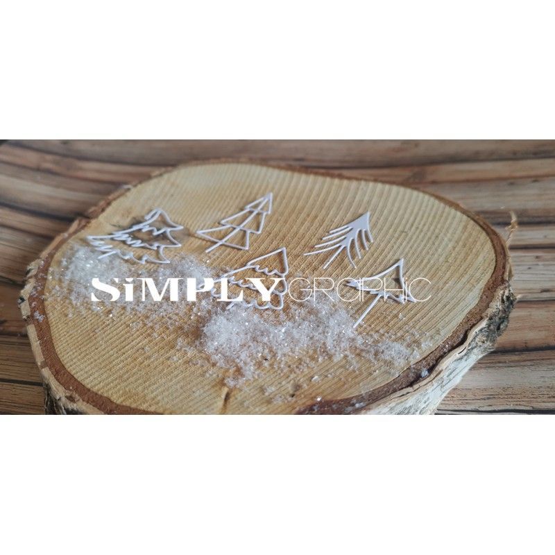 Simply Graphic - Troquel 5 sapins