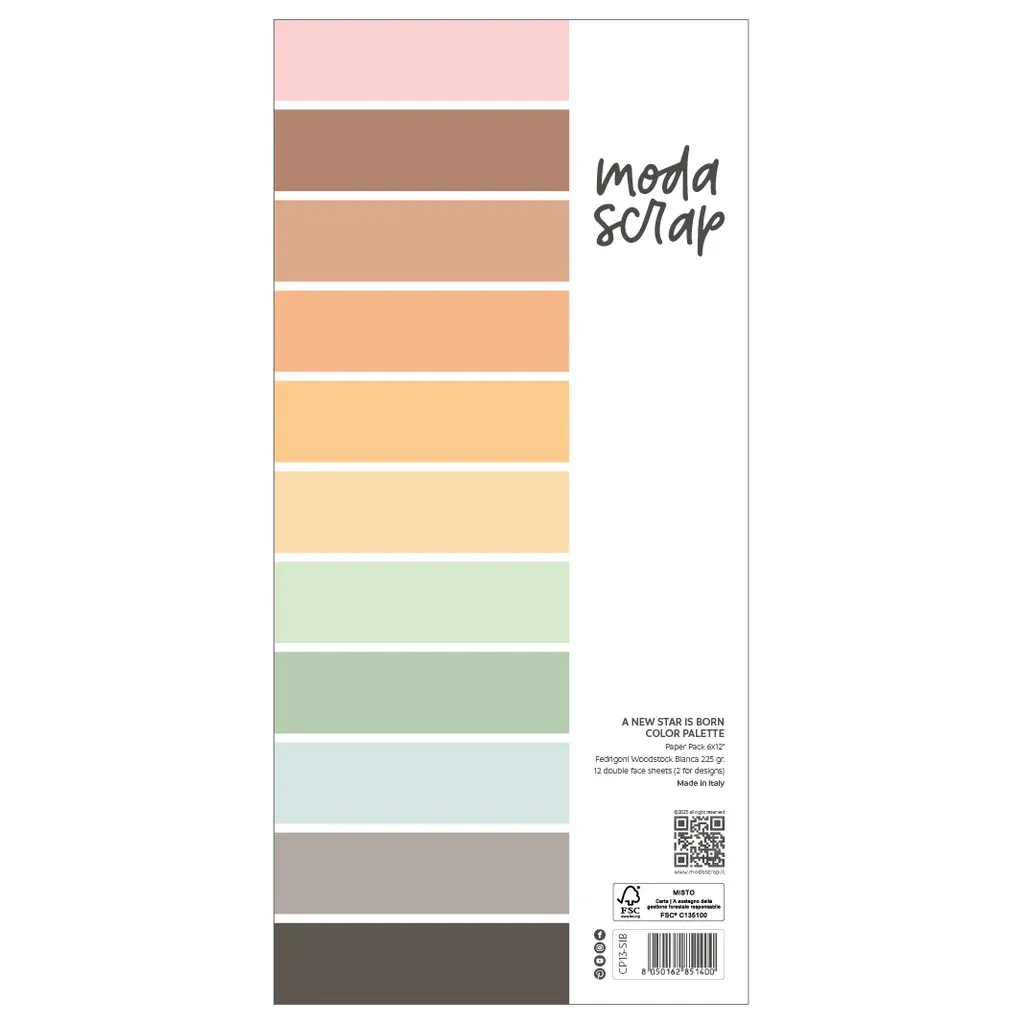 A new star is born -  Color Palette  6x15"