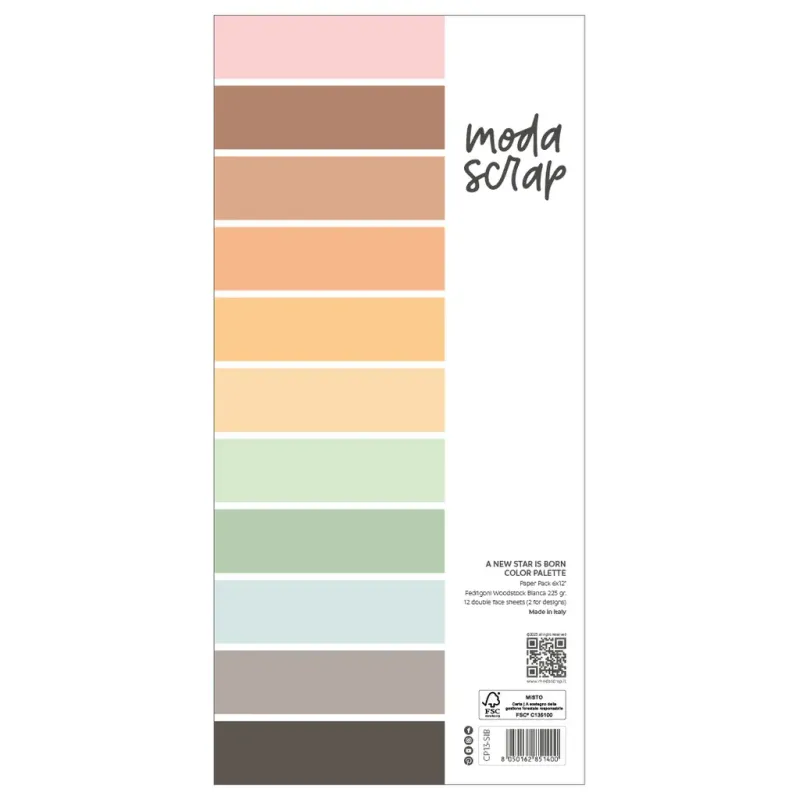 A new star is born -  Color Palette  6x15"