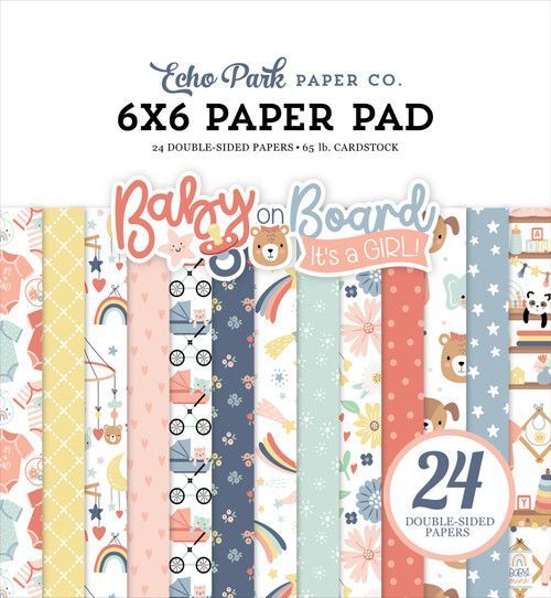 Baby on board It's a Girl - Colección 6x6"