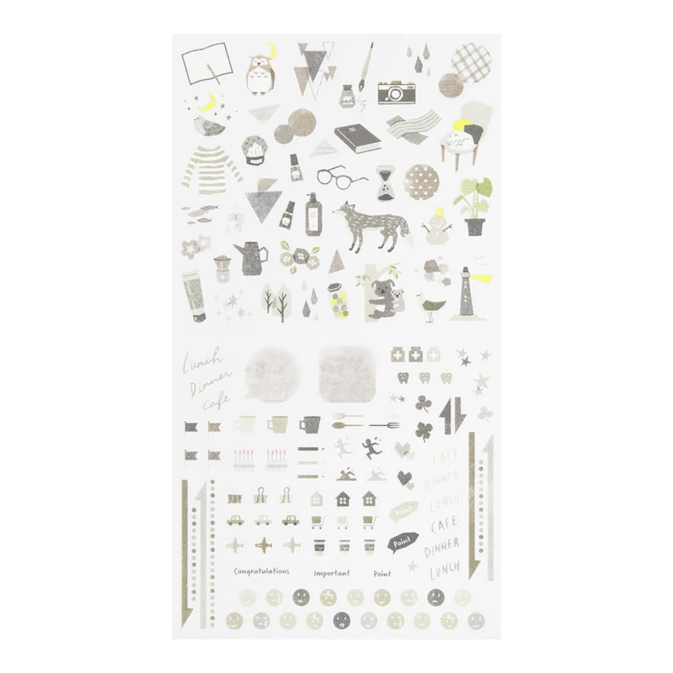 Midori - Stickers Color Gray