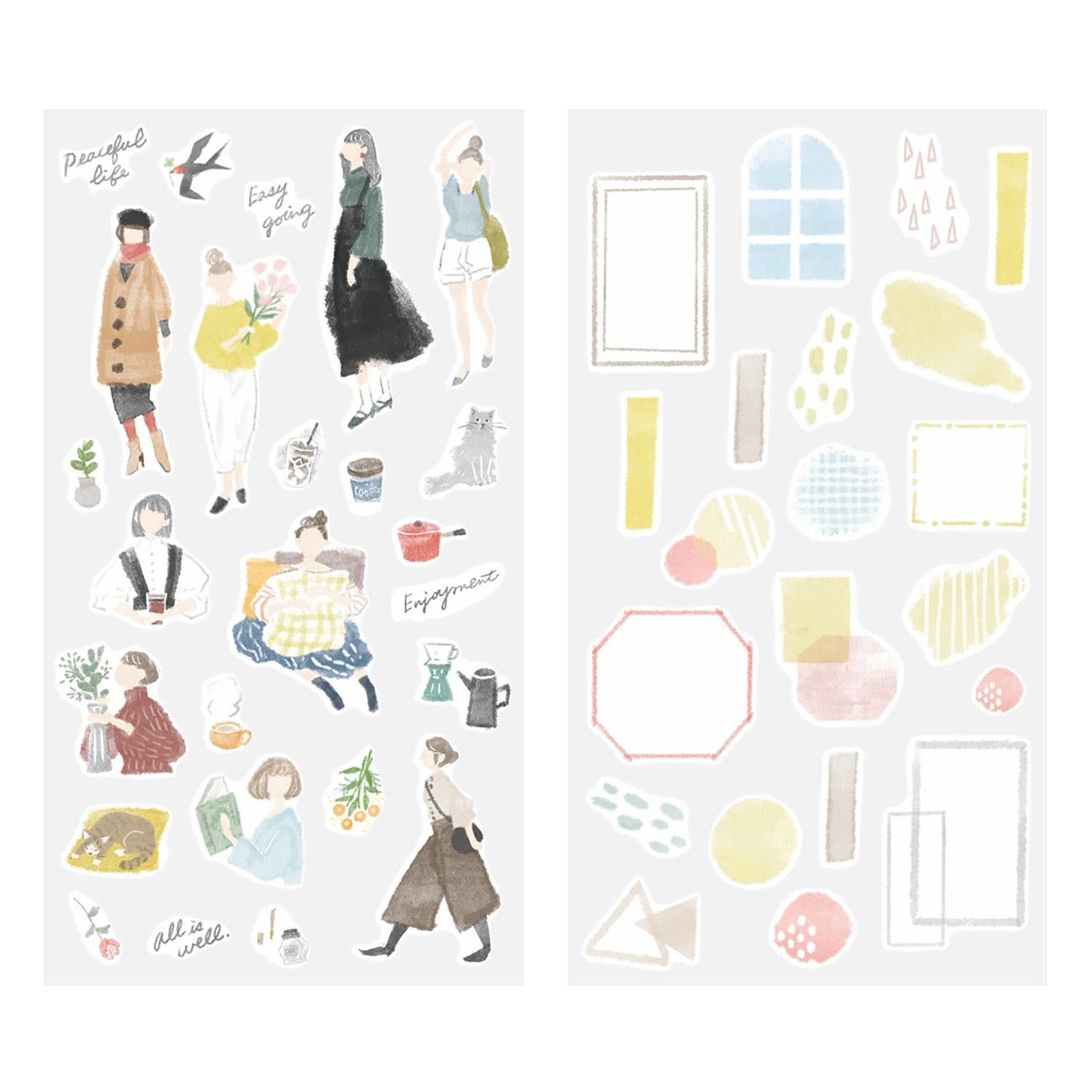 Midori - Stickers Two Sheets Fashion