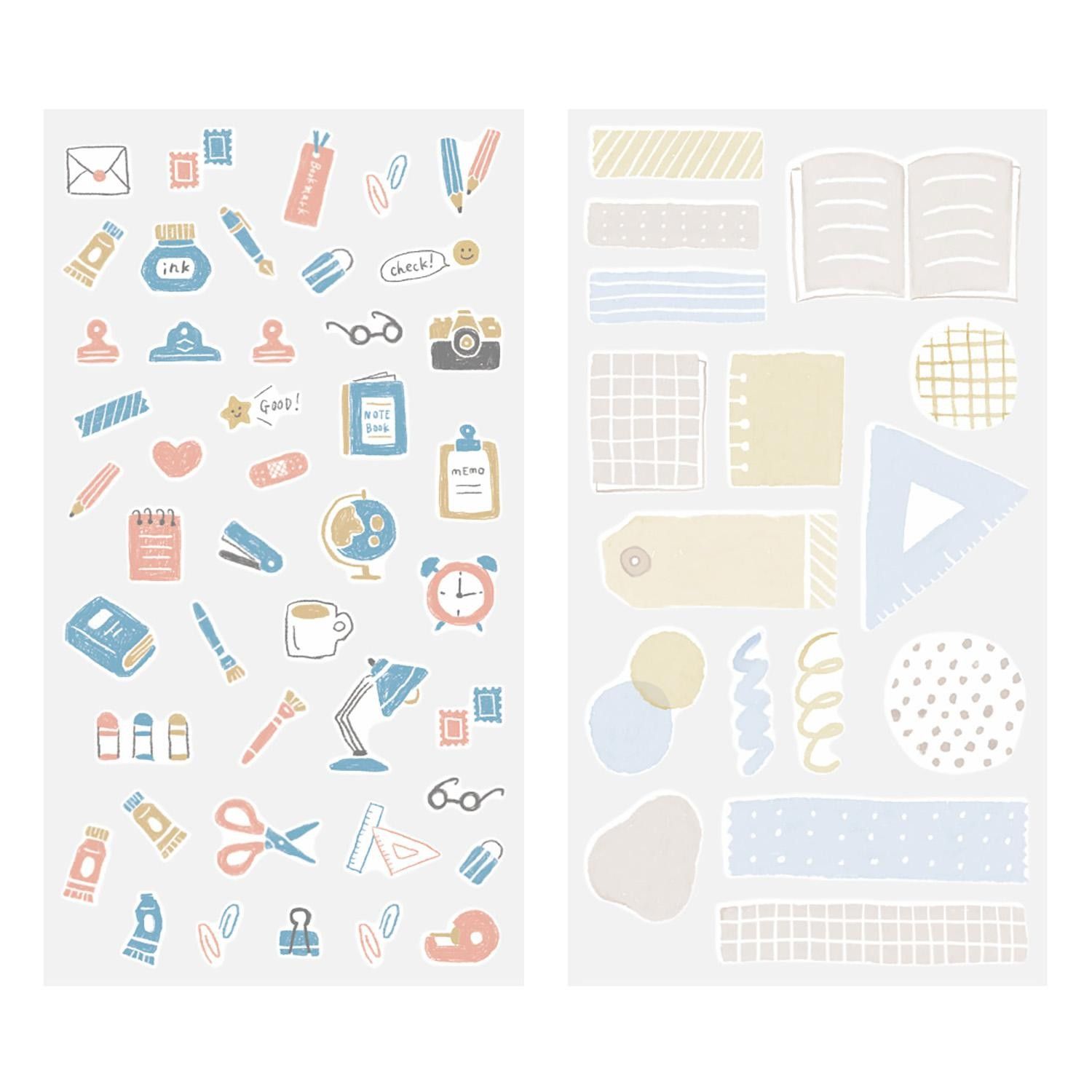 Midori - Stickers Two Sheets Stationery