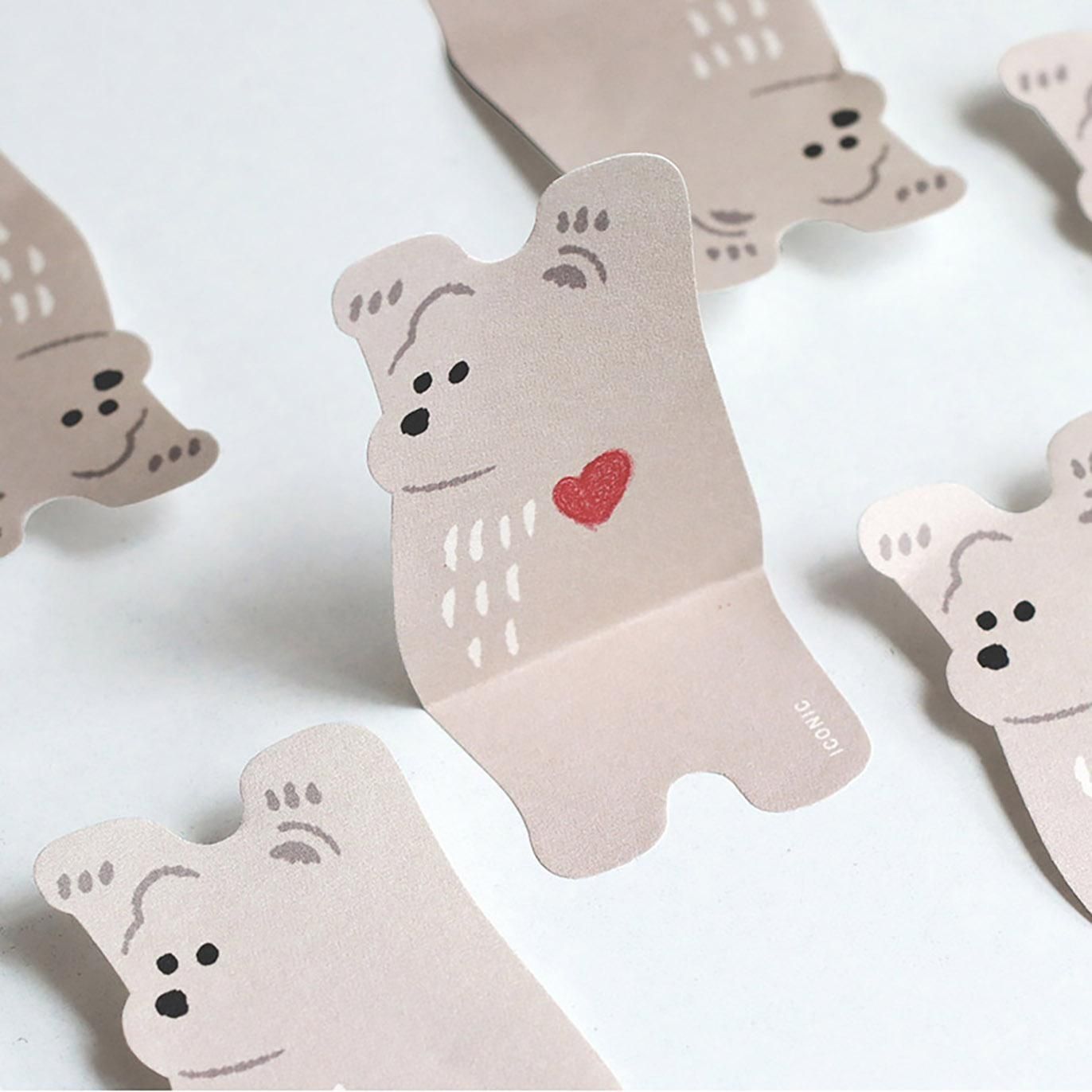 Sticky Note Animal Brown Bear