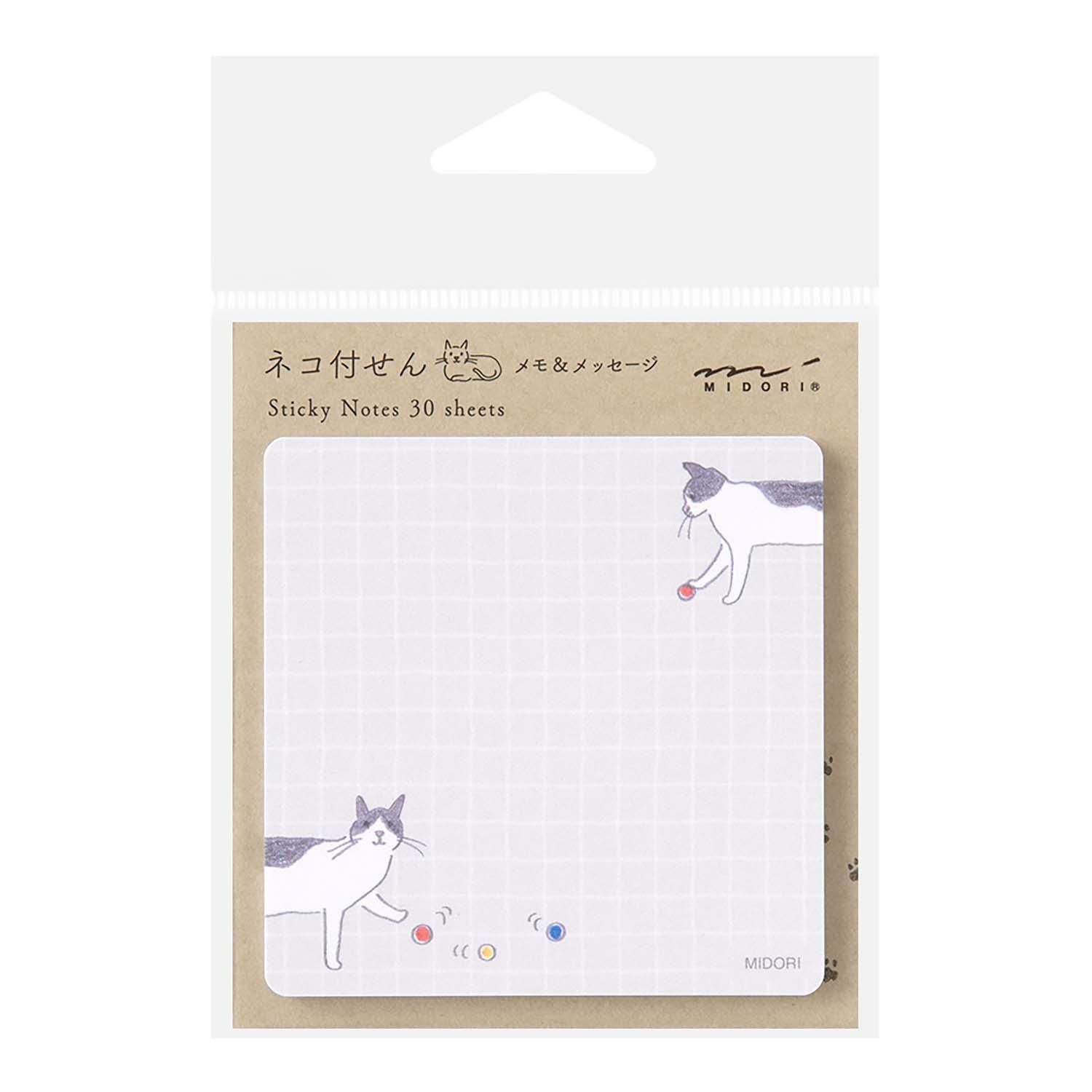 Midori - Sticky Notes Ball and Cats