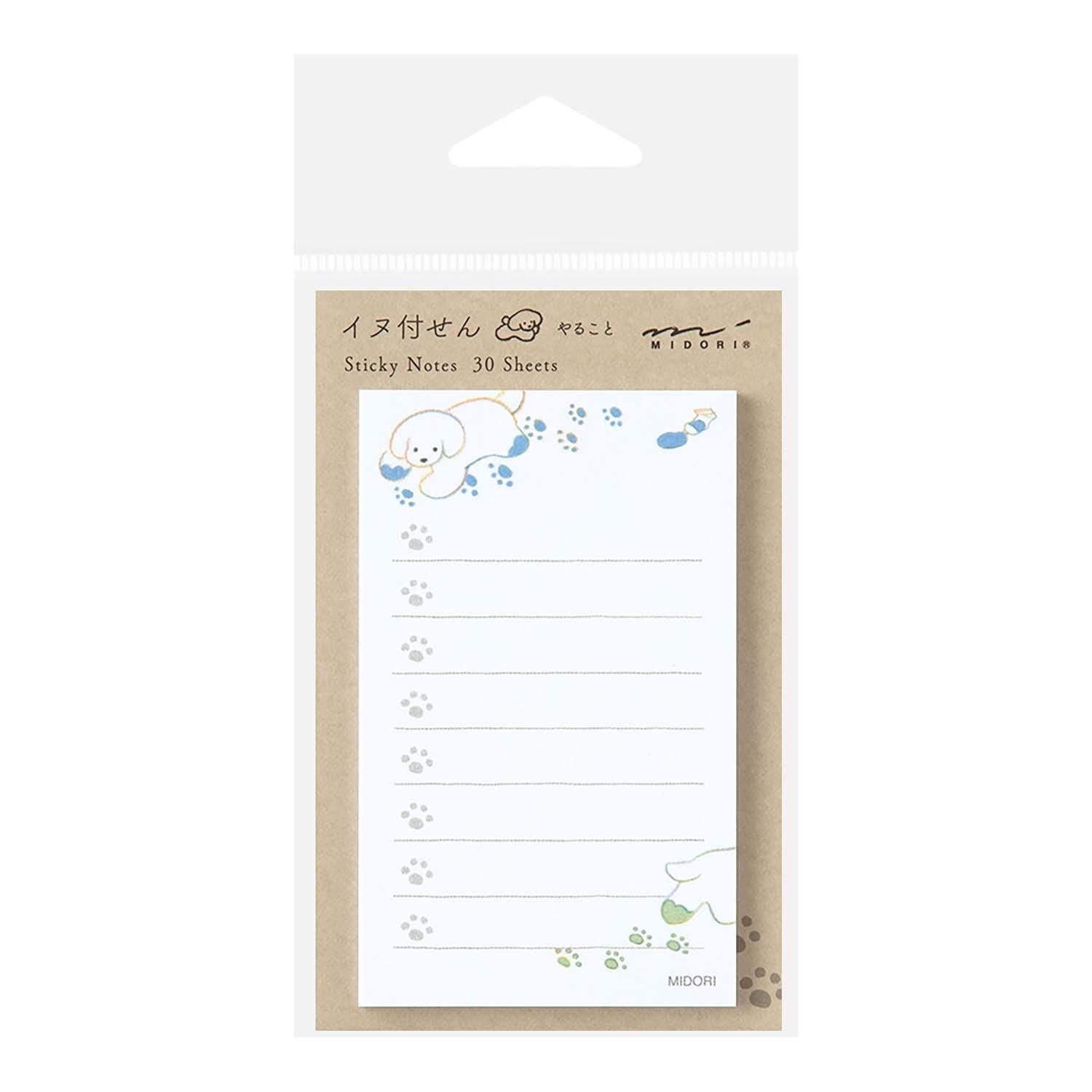 Midori - Sticky Notes To Do Dog White