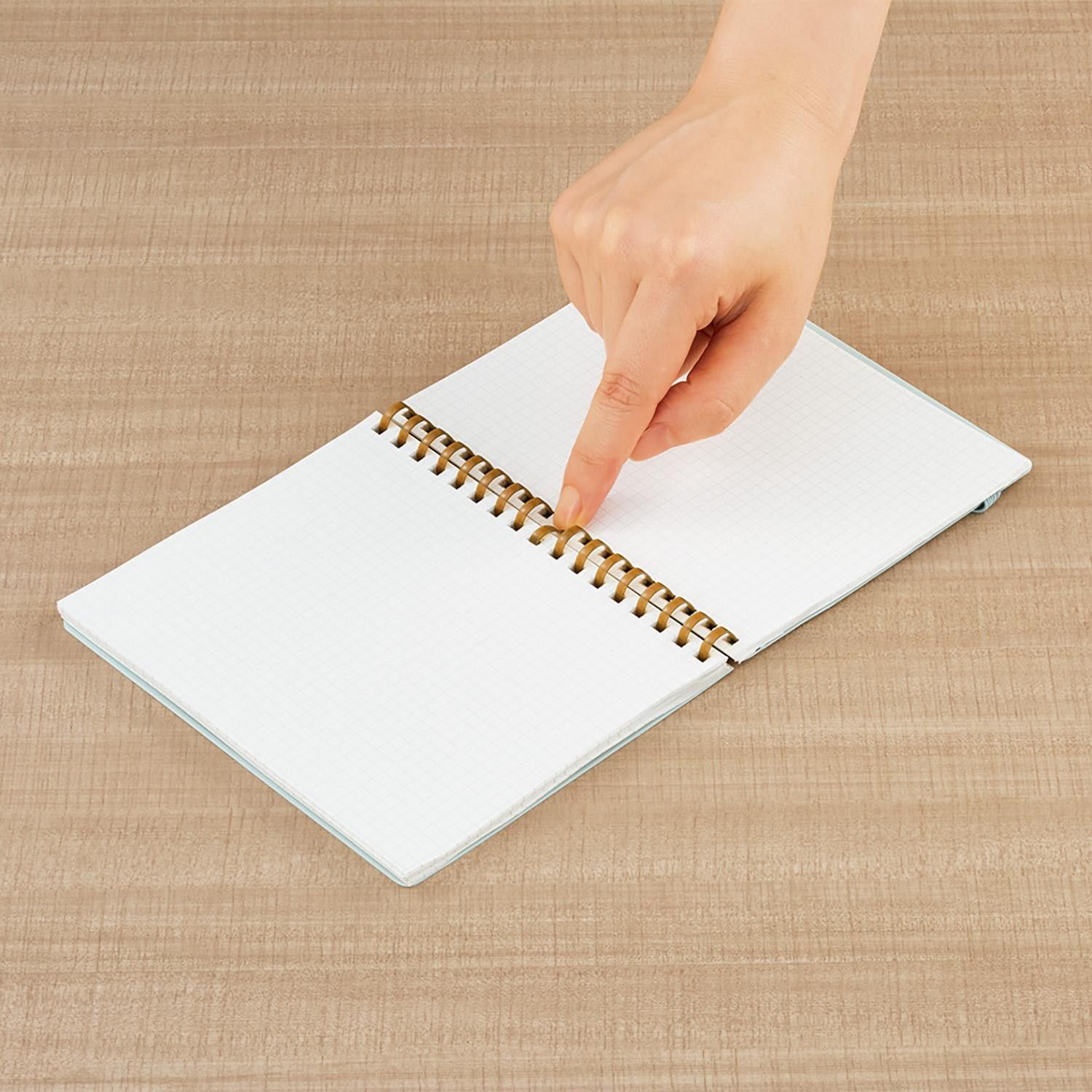 Libreta A6 Soft Ring Green
