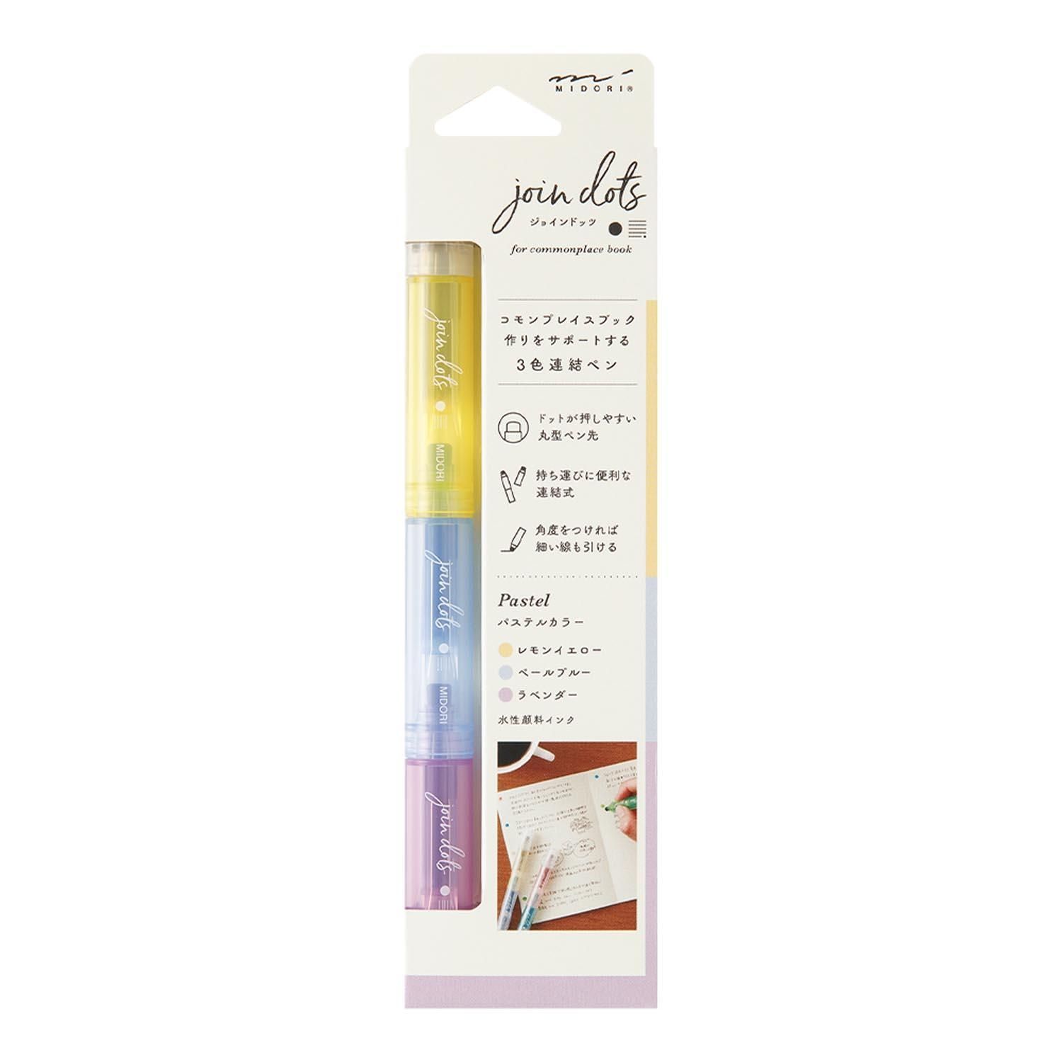 Midori - Connecting Pen Join Dots Pastel