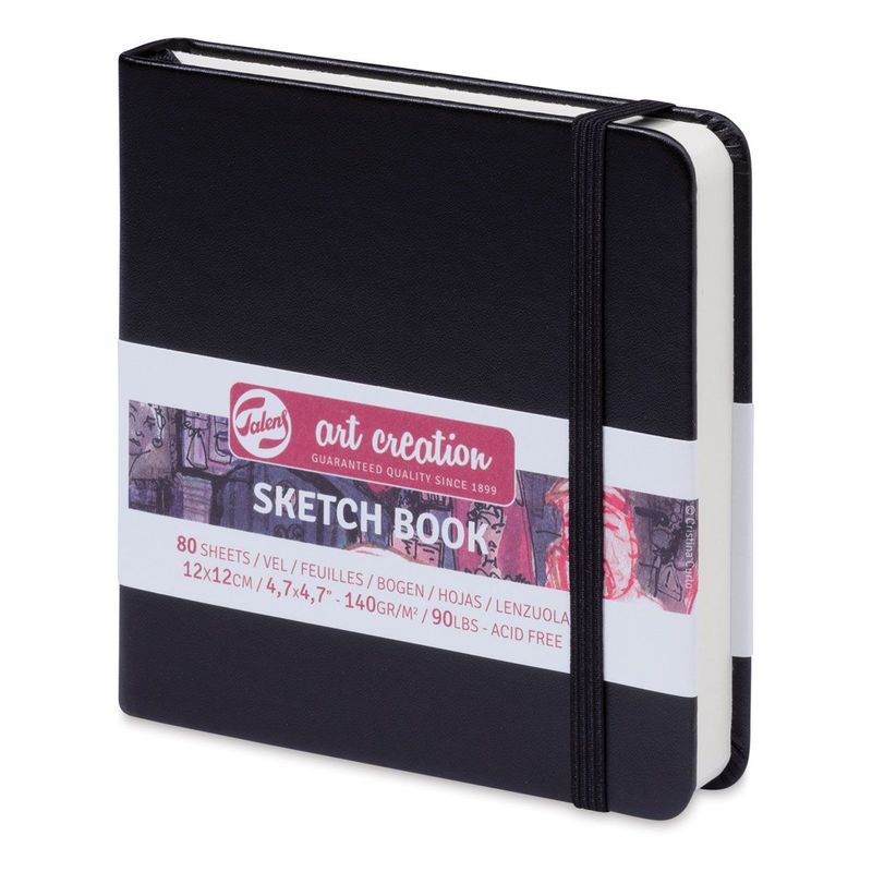 Sketch Book Black 12x12cm