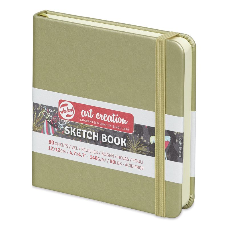 Sketch Book White Gold 12x12cm