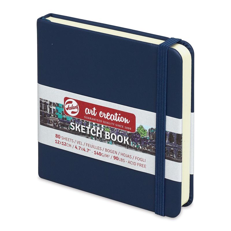 Sketch Book Navy Blue 12x12cm
