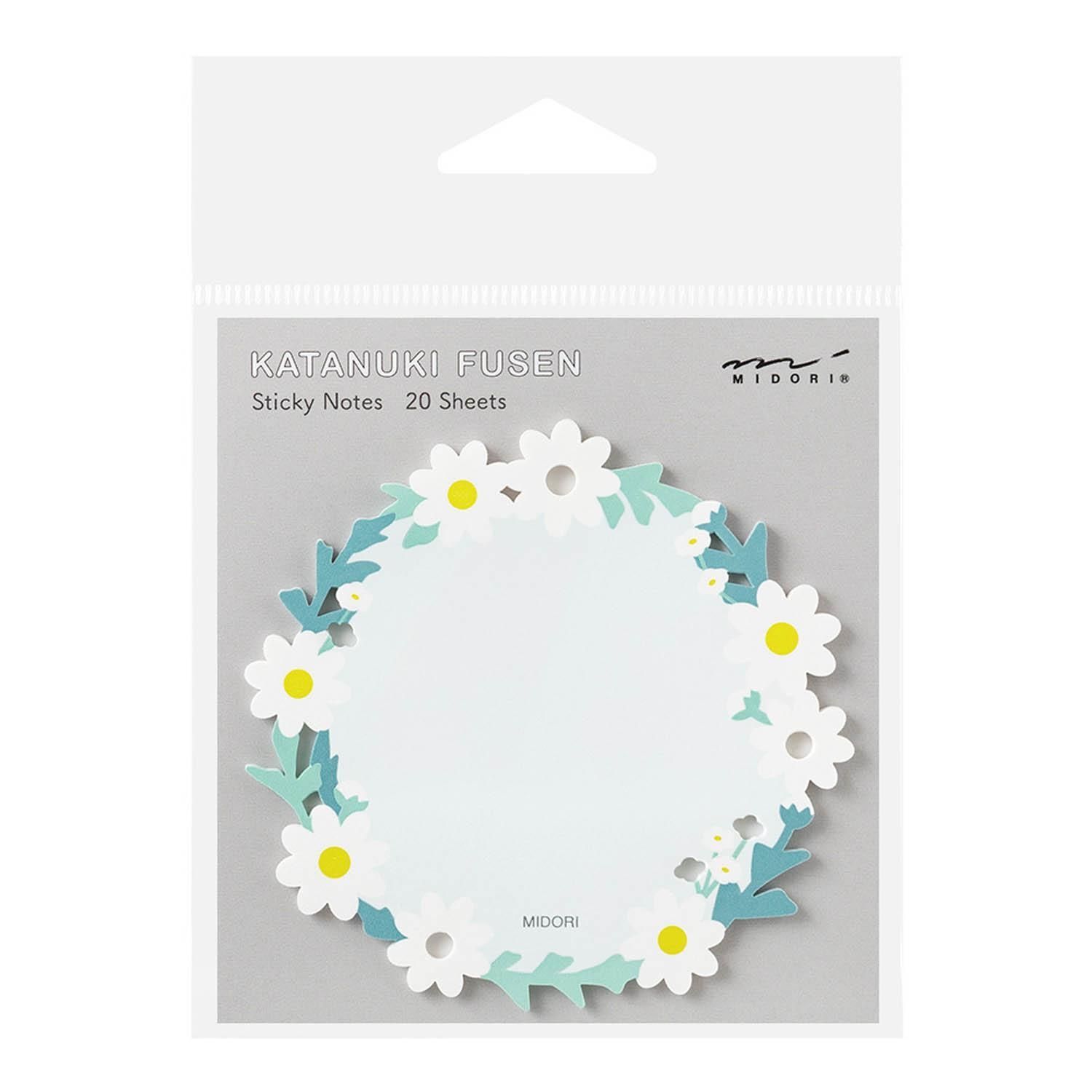 Midori - Sticky Notes Die-Cuting Wreath White