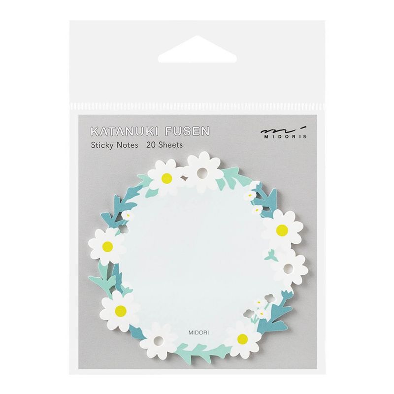 Midori - Sticky Notes Die-Cuting Wreath White