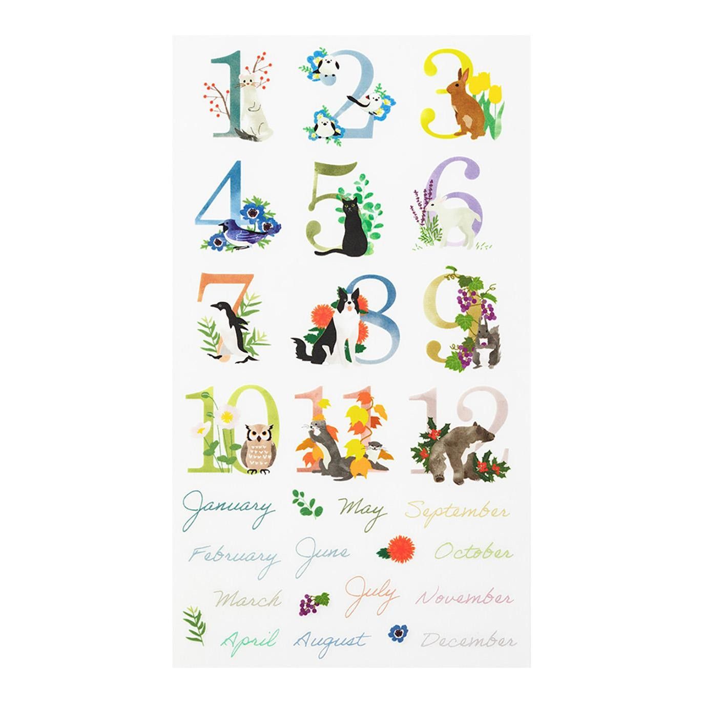Midori - Transfer Sticker Monthly