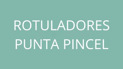 Rotuladores punta pincel