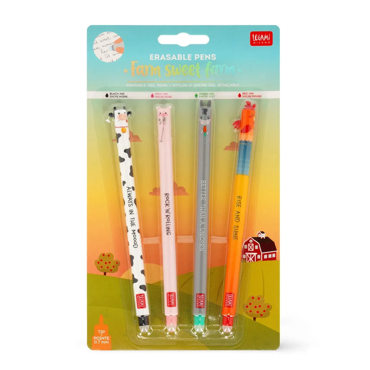 Legami - Set 4 bolígrafos borrables