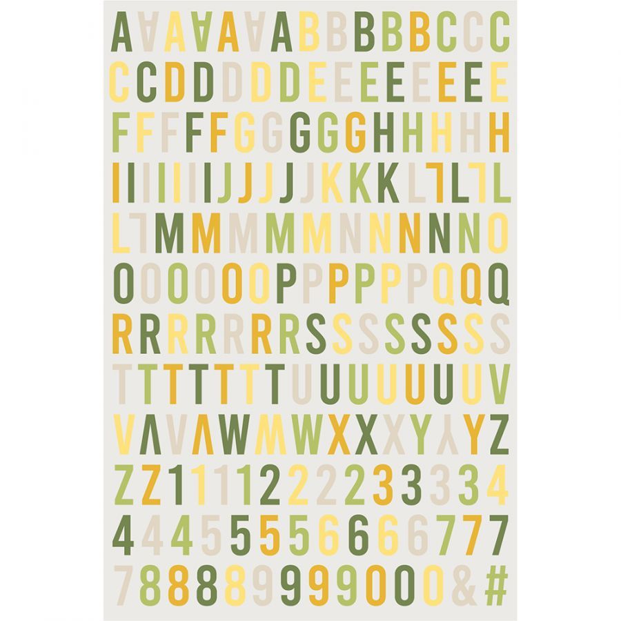 Citronade - Alphabet relief
