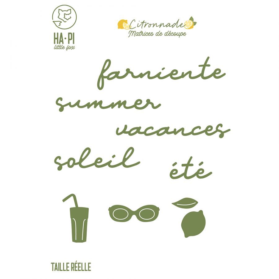 Citronade - Troquel Mots d'été