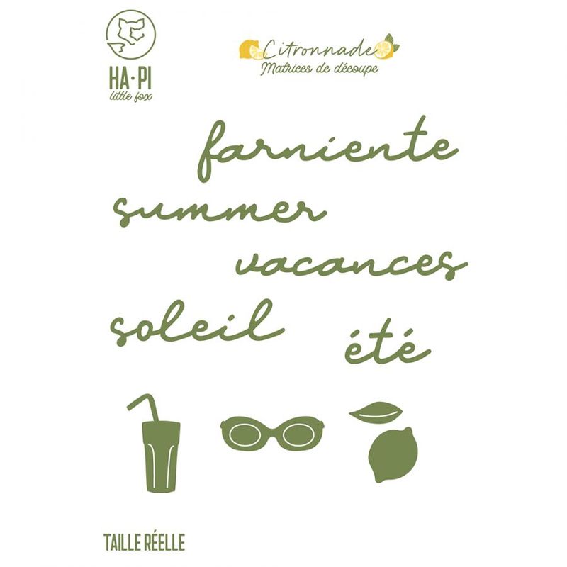 Citronade - Troquel Mots d'été