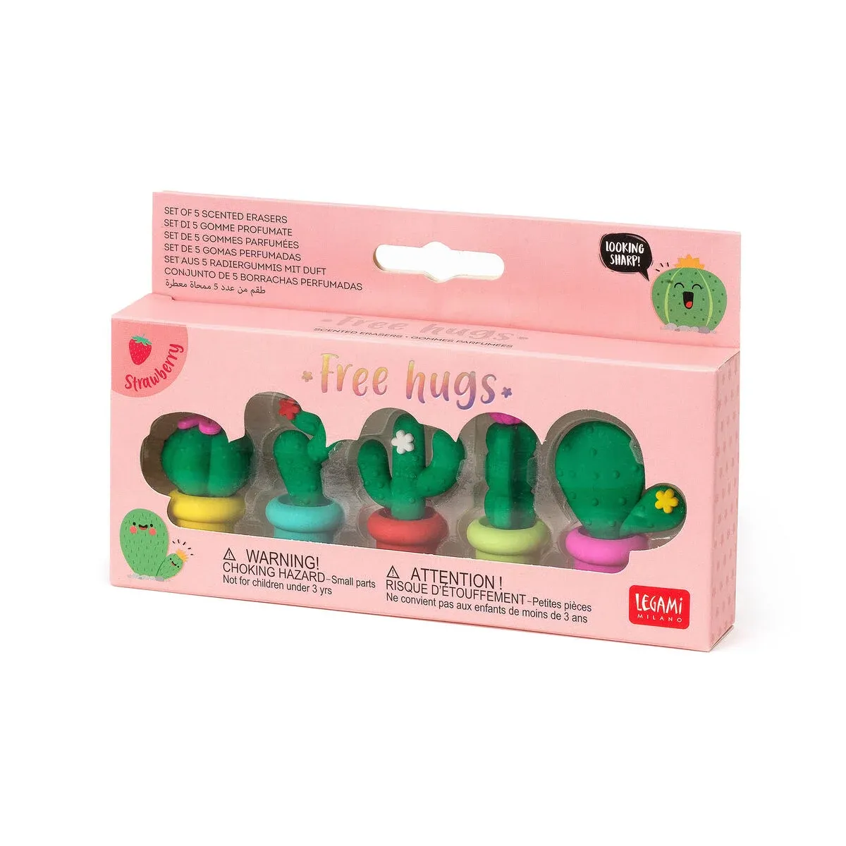 Legami - Set de 5 Gomas Perfumadas - Free Hugs