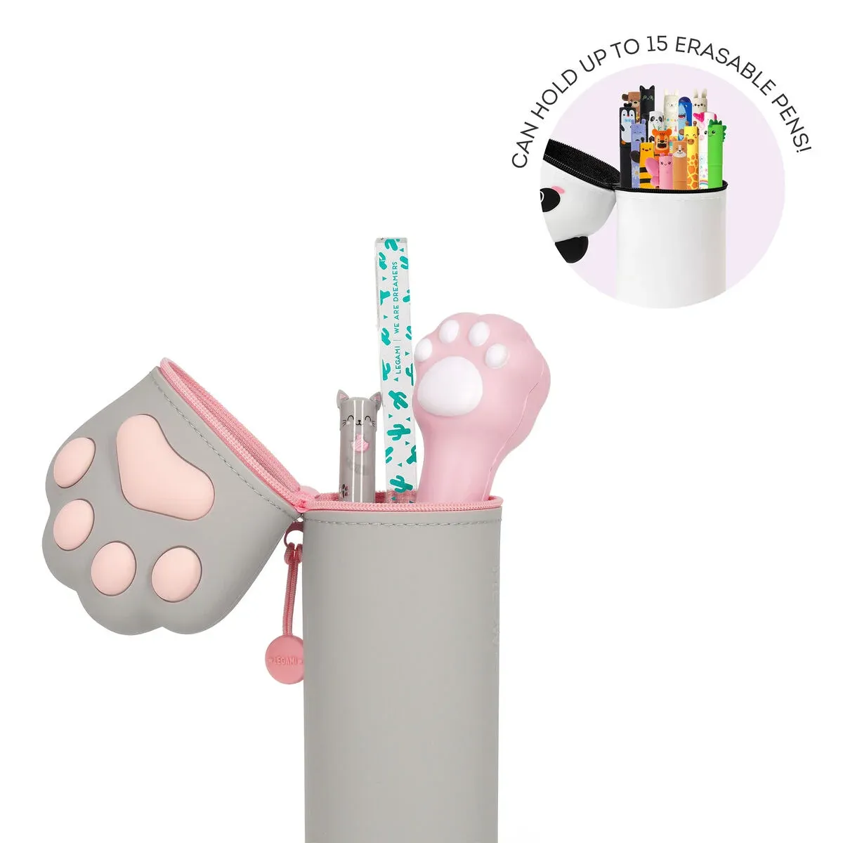 Legami - Estuche de Silicona 2 en 1 - Kawaii
