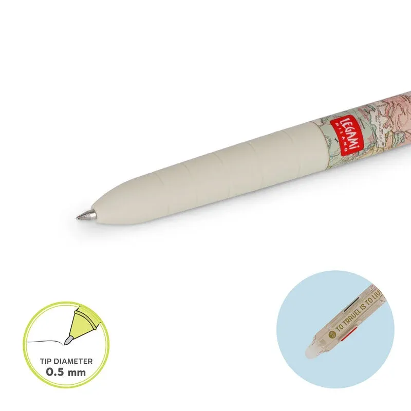 Legami - Bolígrafo de Gel Borrable de 3 Colores