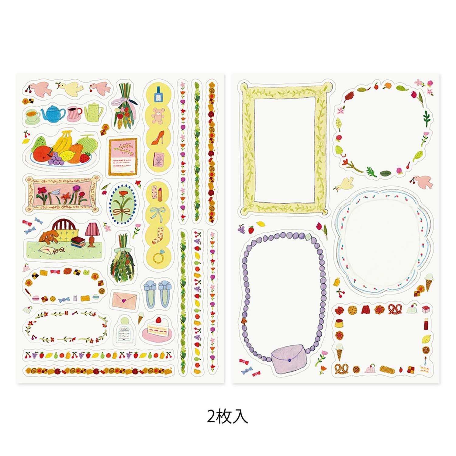 Midori - Yuru Log Sticker 2 Sheets My Life
