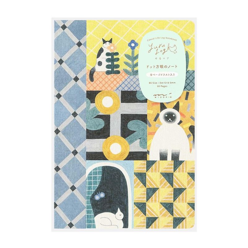 Midori - Yuru Log Notebook B6 Cat Midori - Yuru Log Notebook B6 Cat