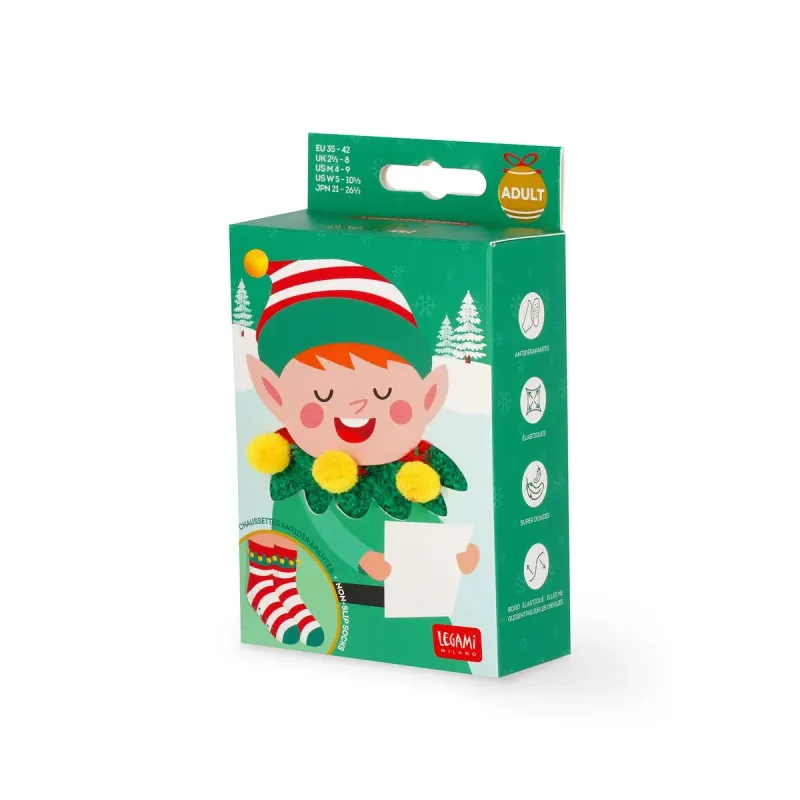 Legami - Calcetines antideslizantes  Elf  - Talla Adulto