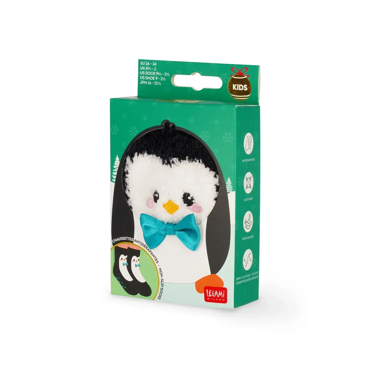 Legami - Calcetines antideslizantes  Penguin  - Talla Infantil Legami - Calcetines antideslizantes  Penguin  - Talla Infantil