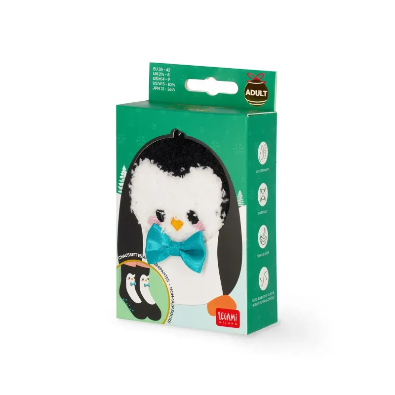 Legami - Calcetines antideslizantes  Penguin  - Talla Adulto