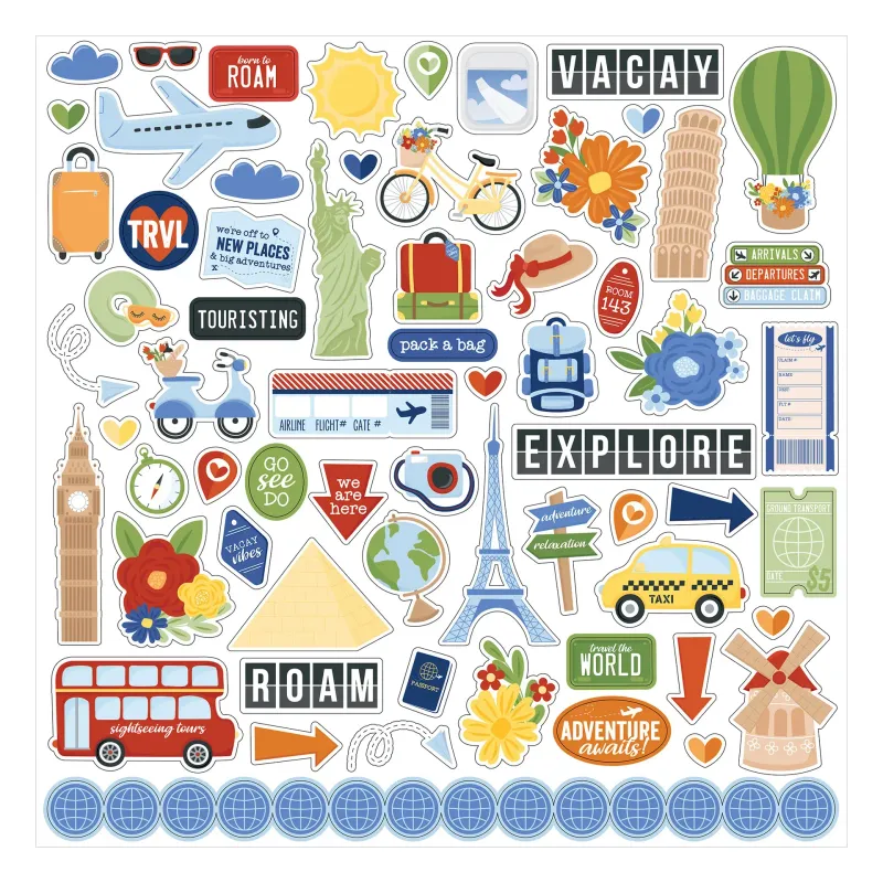 Born to travel - Pegatinas