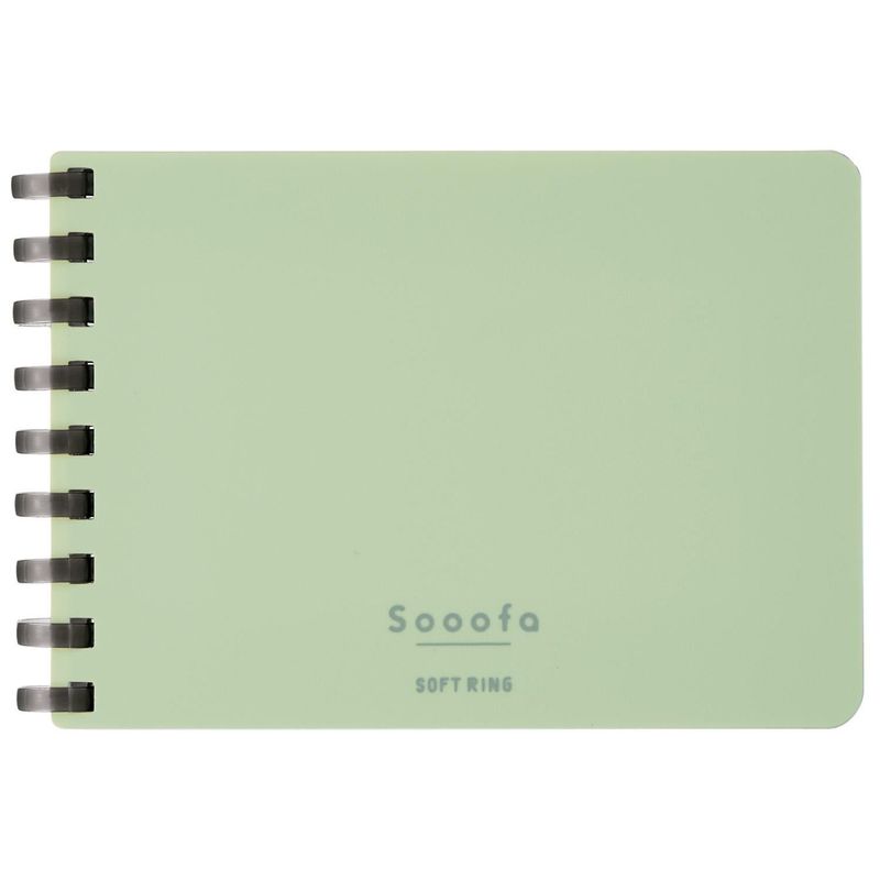 Libreta A7 Soft Ring Green