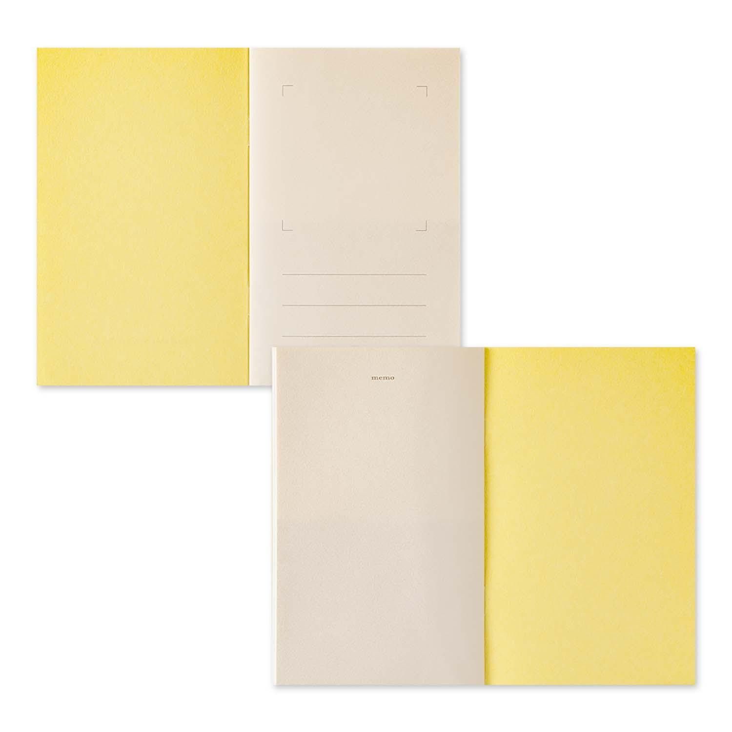 Midori - Sticker Book with Pocket Yellow