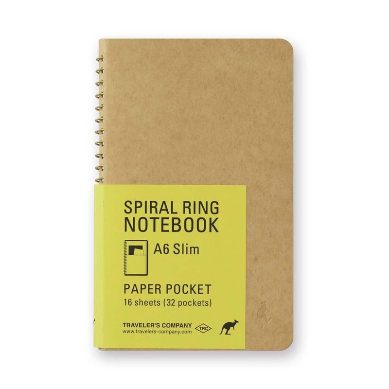 Spiral Ring Notebook (A6 Slim) Paper Pocket