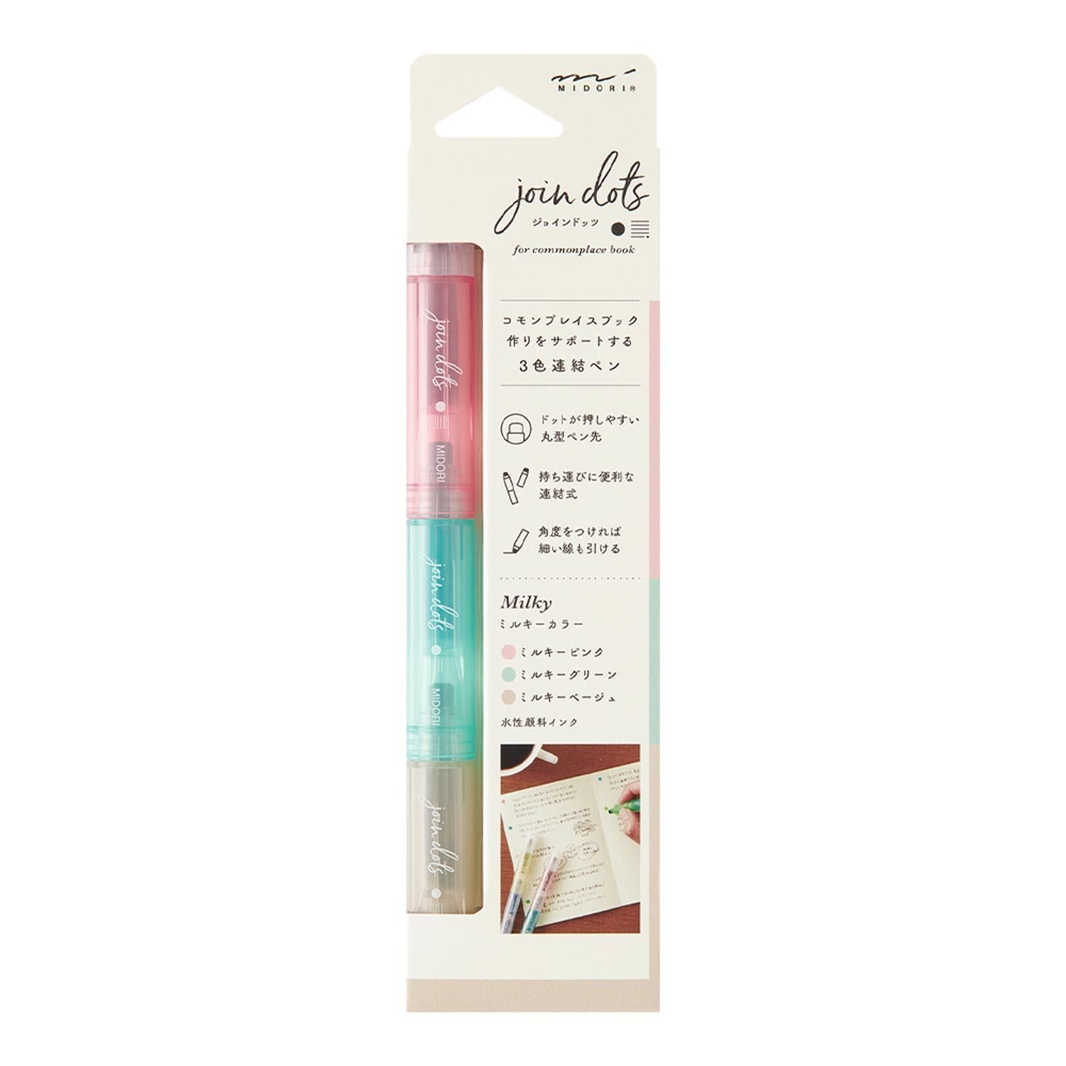 Midori - Connecting Pen Join Dots Milky
