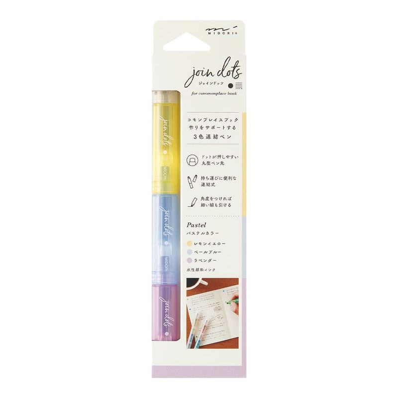 Midori - Connecting Pen Join Dots Pastel
