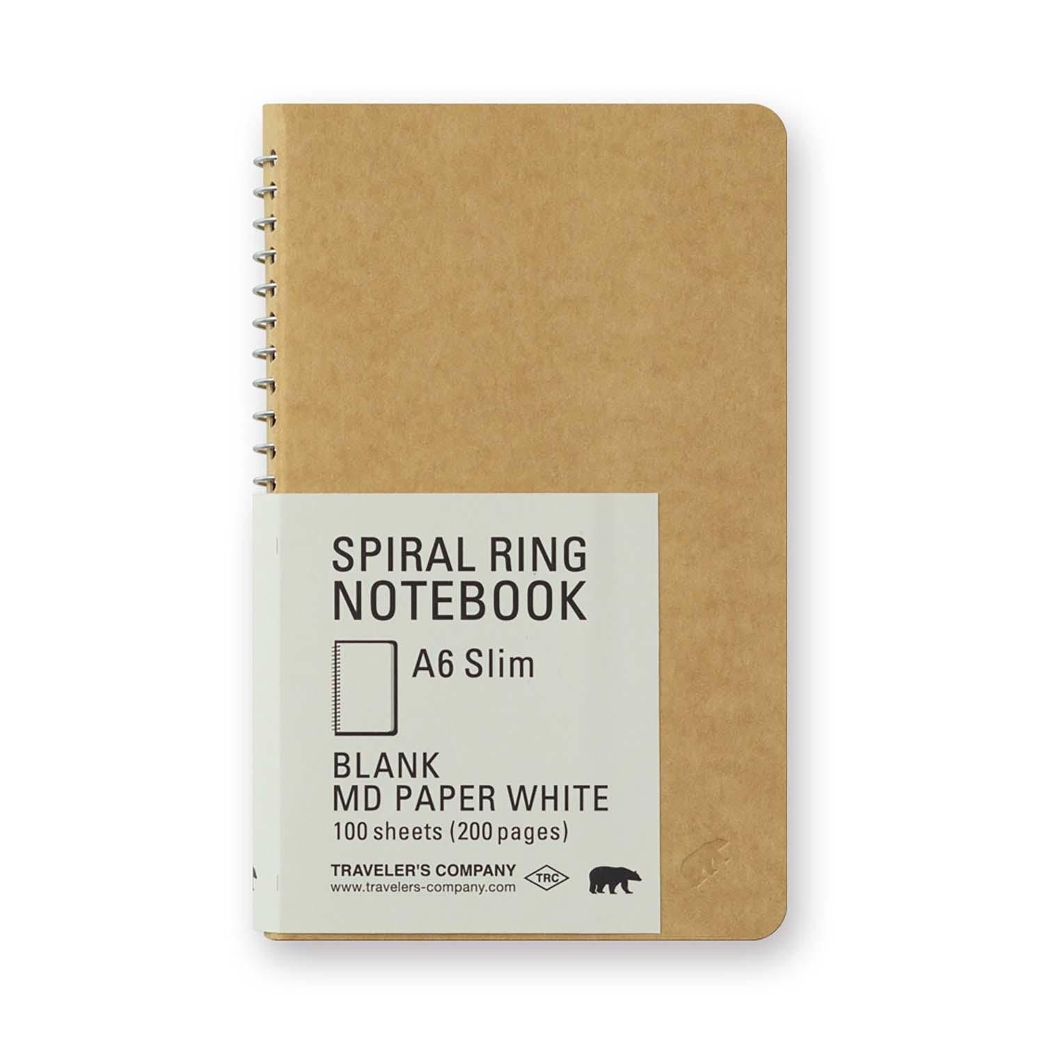 Spiral Ring Notebook (A6 Slim) MD White