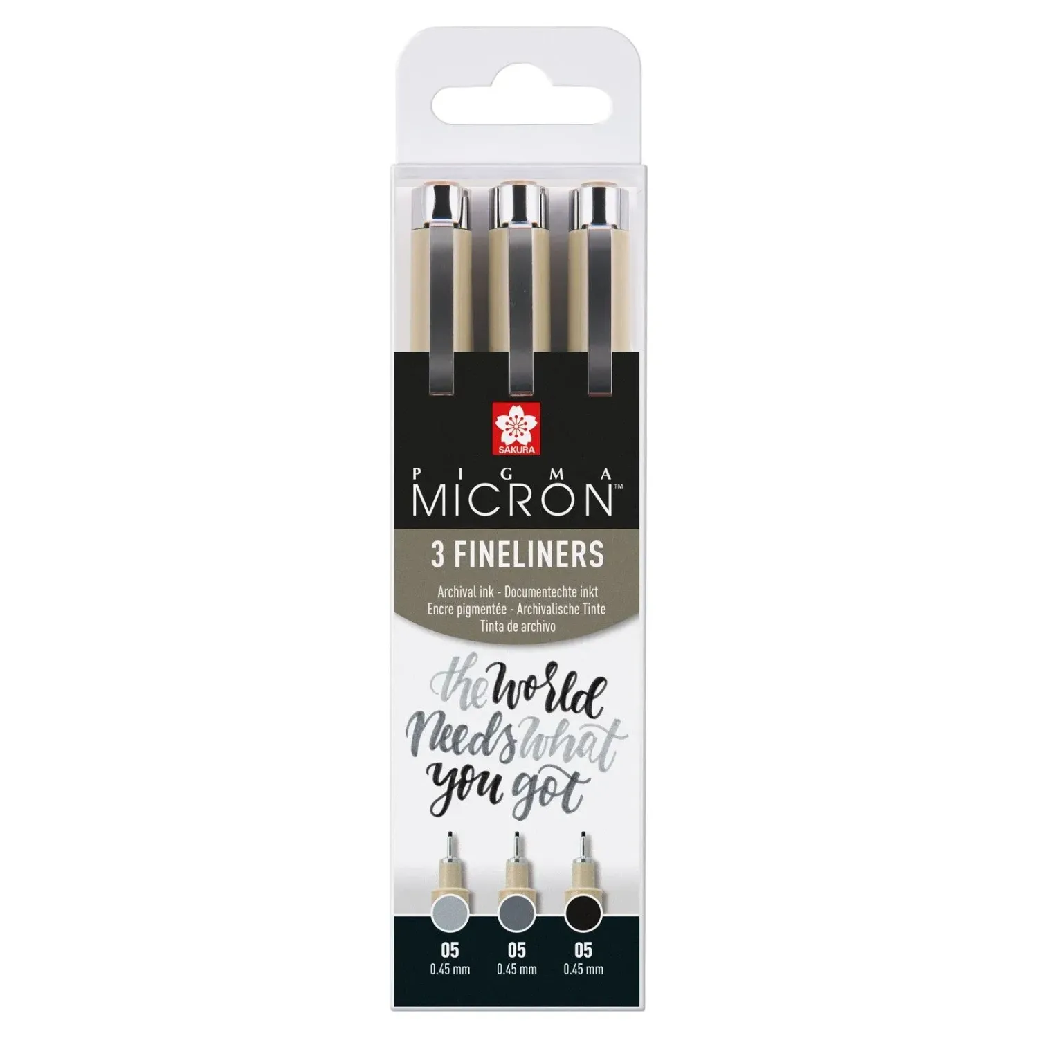 Pigma Micron 3 gama grises