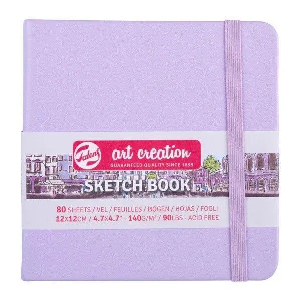 Sketch Book Pastel Violet 12x12cm Sketch Book Pastel Violet 12x12cm