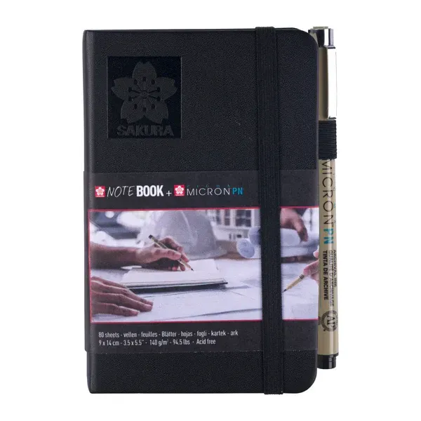Notebook 9x14cm + Micron PN Notebook 9x14cm + Micron PN