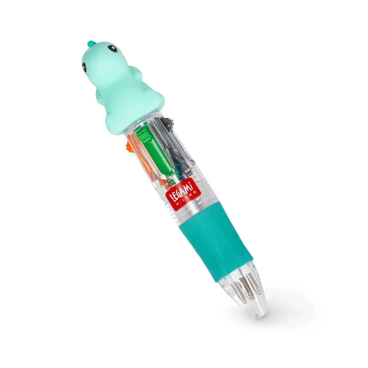 Legami - Mini Bolígrafo 4 Colores - Dino - Mini Magic Rainbow